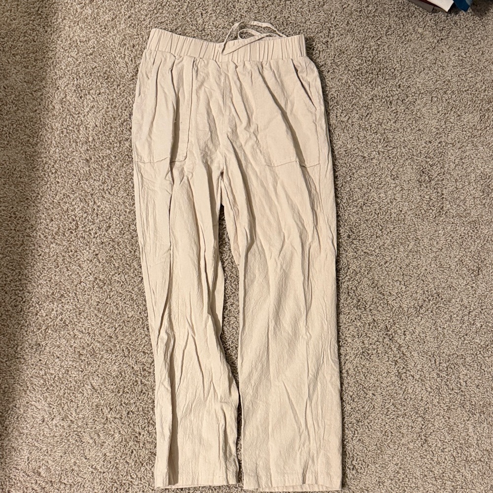 Cream Pants